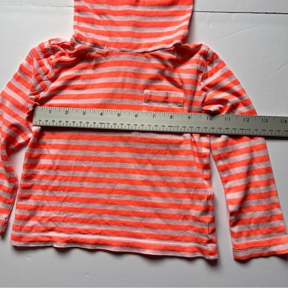 Crewcuts J. Crew Kids Orange White Striped Light Knit Turtleneck Shirt Top  Sz 2 - Picture 8 of 10